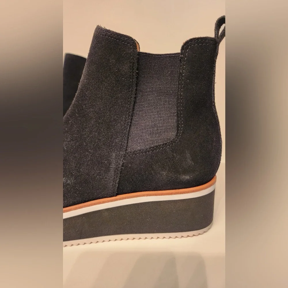 ANTONIO MELANI Brexton Platform Sneaker Ankle Bootie Women’s Black Suede Size 6M